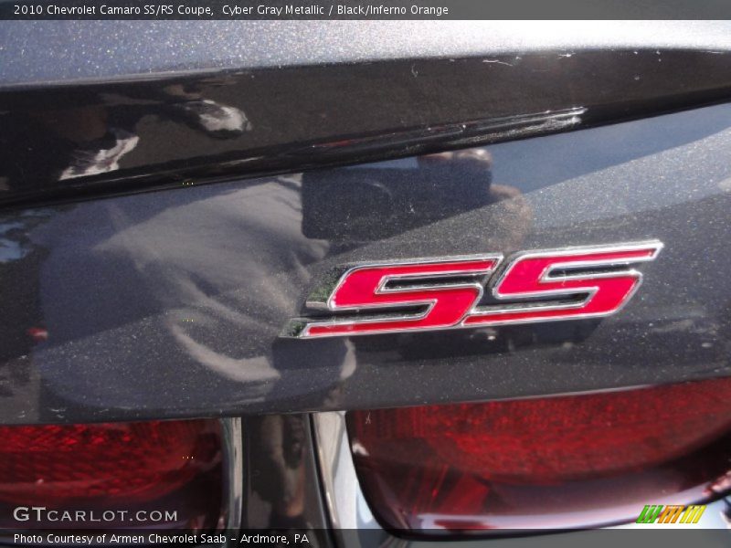Cyber Gray Metallic / Black/Inferno Orange 2010 Chevrolet Camaro SS/RS Coupe