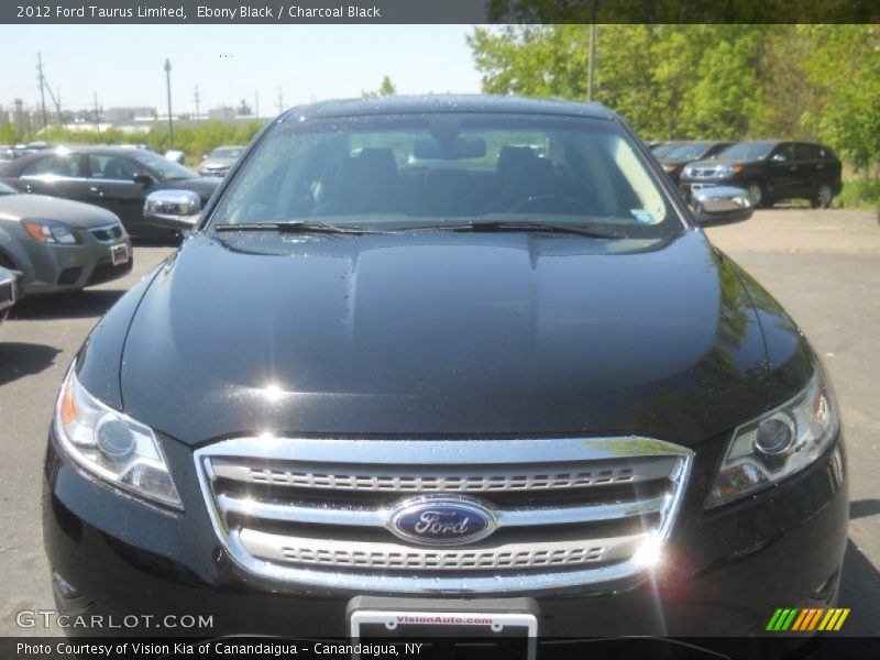 Ebony Black / Charcoal Black 2012 Ford Taurus Limited