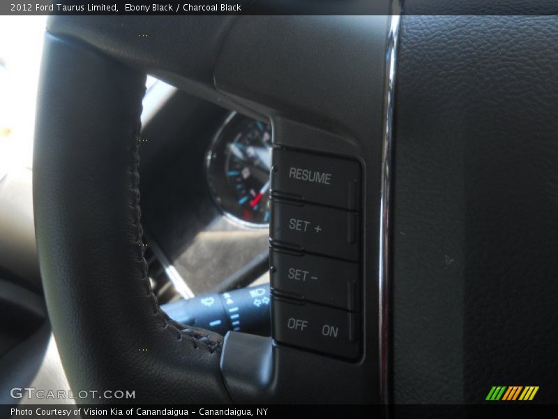 Ebony Black / Charcoal Black 2012 Ford Taurus Limited