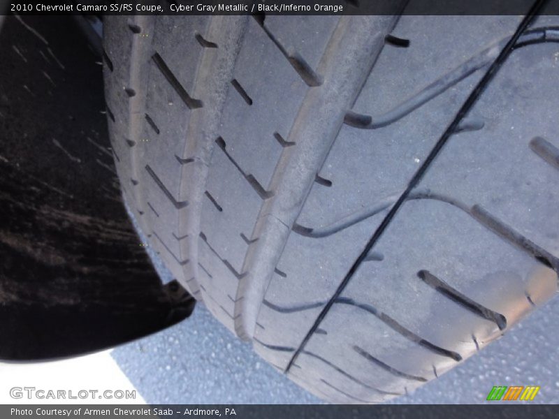 Cyber Gray Metallic / Black/Inferno Orange 2010 Chevrolet Camaro SS/RS Coupe