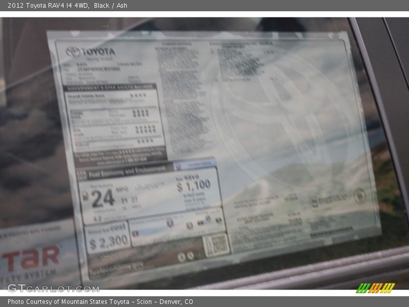 Black / Ash 2012 Toyota RAV4 I4 4WD