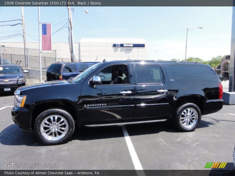 Black / Ebony 2008 Chevrolet Suburban 1500 LTZ 4x4