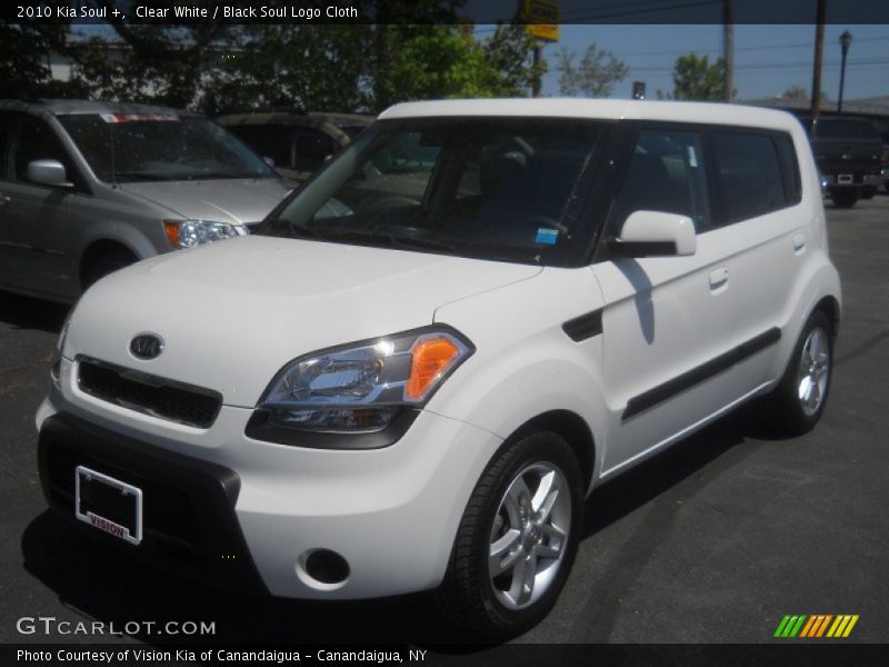 Clear White / Black Soul Logo Cloth 2010 Kia Soul +