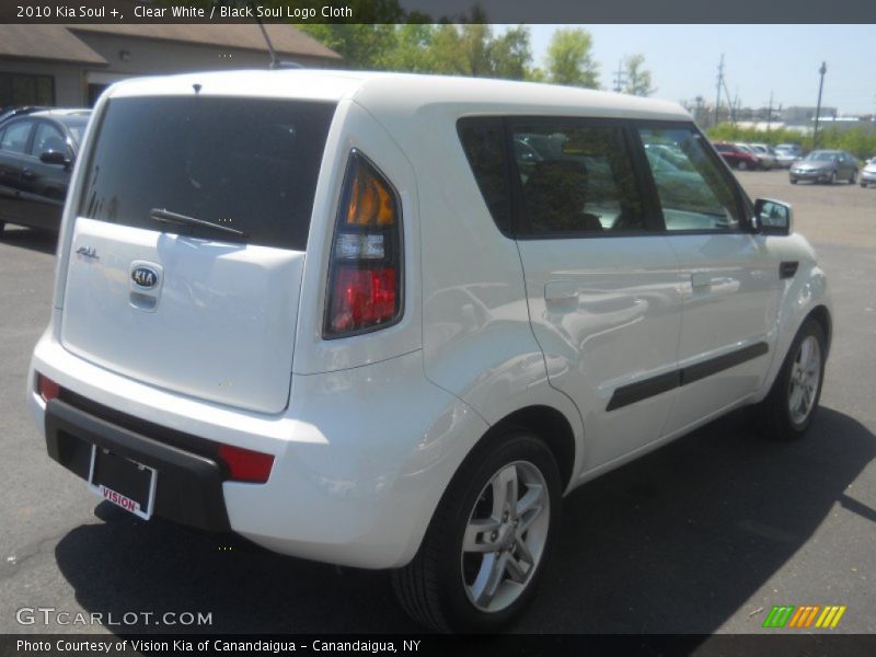 Clear White / Black Soul Logo Cloth 2010 Kia Soul +