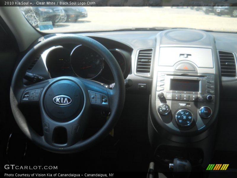 Clear White / Black Soul Logo Cloth 2010 Kia Soul +
