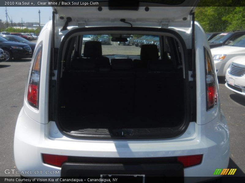 Clear White / Black Soul Logo Cloth 2010 Kia Soul +