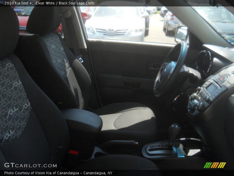 Clear White / Black Soul Logo Cloth 2010 Kia Soul +