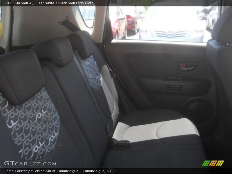 Clear White / Black Soul Logo Cloth 2010 Kia Soul +