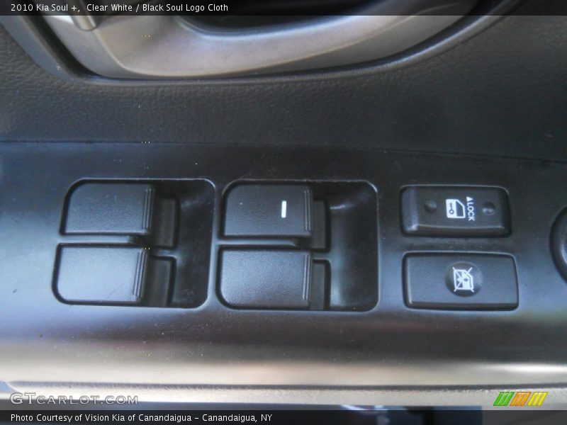 Clear White / Black Soul Logo Cloth 2010 Kia Soul +