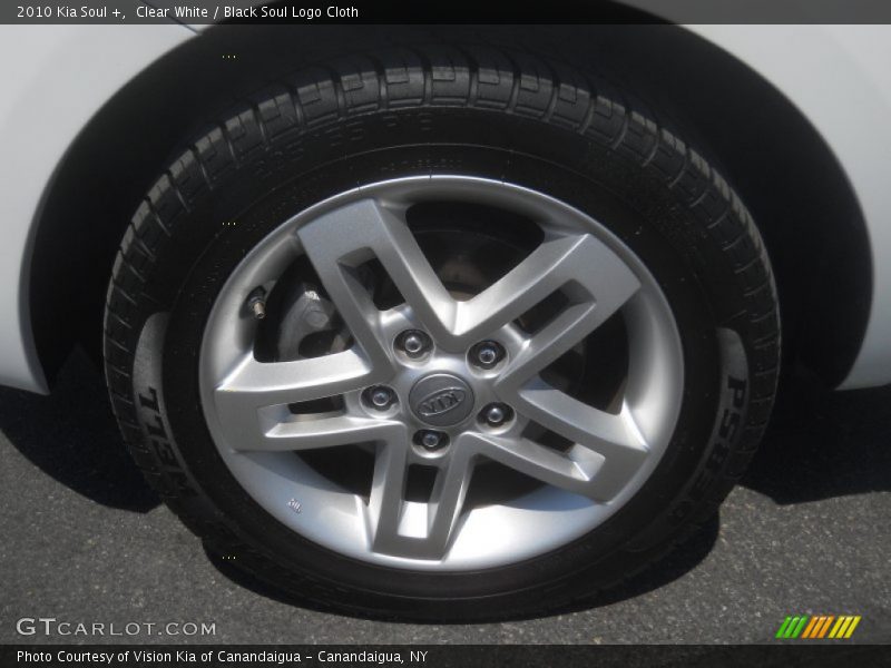 Clear White / Black Soul Logo Cloth 2010 Kia Soul +