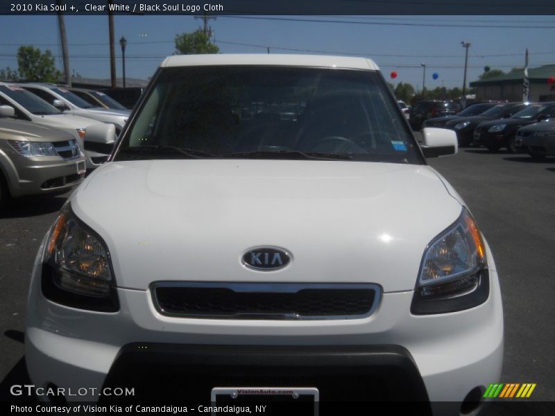 Clear White / Black Soul Logo Cloth 2010 Kia Soul +