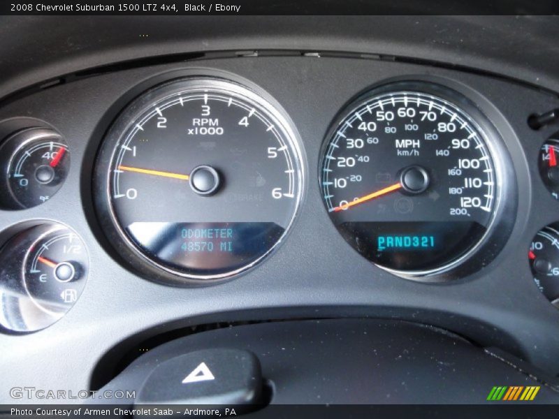 Black / Ebony 2008 Chevrolet Suburban 1500 LTZ 4x4