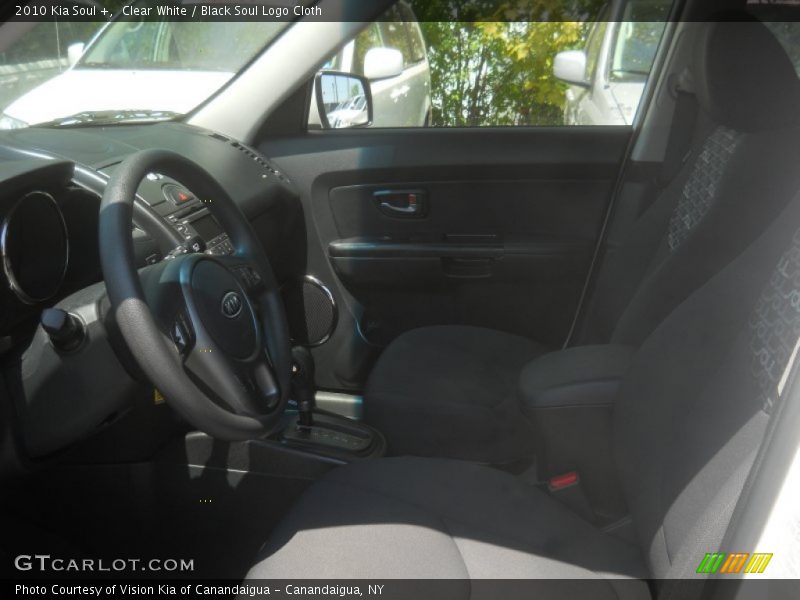 Clear White / Black Soul Logo Cloth 2010 Kia Soul +