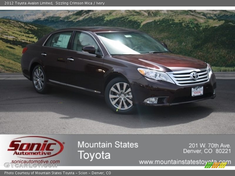 Sizzling Crimson Mica / Ivory 2012 Toyota Avalon Limited