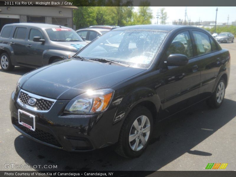 Midnight Black / Gray 2011 Kia Rio LX