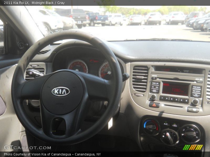 Midnight Black / Gray 2011 Kia Rio LX