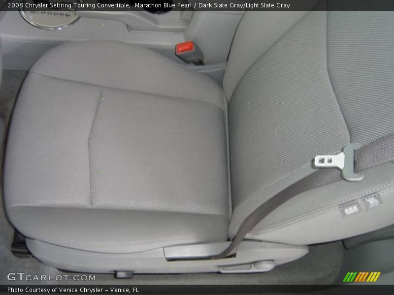 Marathon Blue Pearl / Dark Slate Gray/Light Slate Gray 2008 Chrysler Sebring Touring Convertible