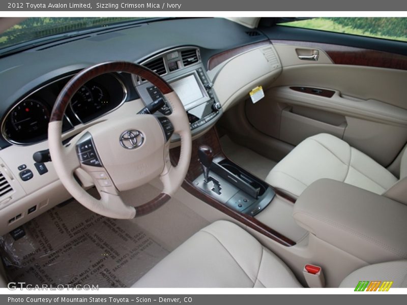 Sizzling Crimson Mica / Ivory 2012 Toyota Avalon Limited