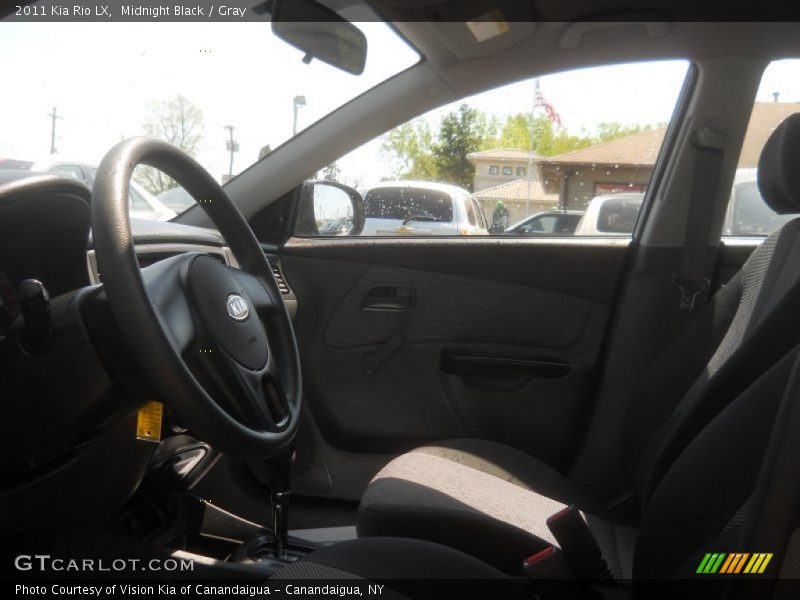 Midnight Black / Gray 2011 Kia Rio LX