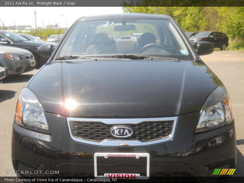 Midnight Black / Gray 2011 Kia Rio LX