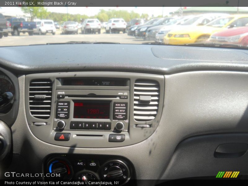Midnight Black / Gray 2011 Kia Rio LX