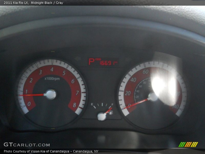 Midnight Black / Gray 2011 Kia Rio LX