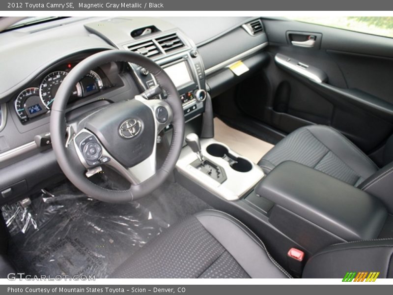 Magnetic Gray Metallic / Black 2012 Toyota Camry SE