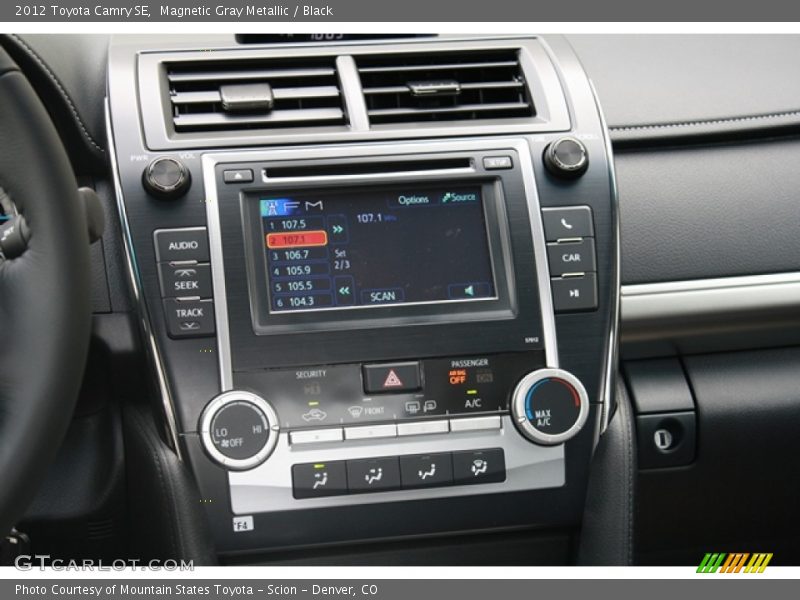Magnetic Gray Metallic / Black 2012 Toyota Camry SE