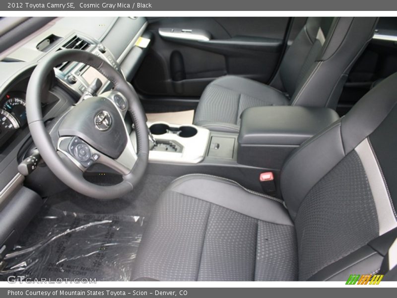 Cosmic Gray Mica / Black 2012 Toyota Camry SE