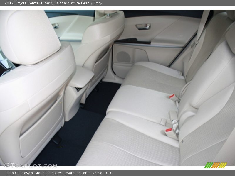 Blizzard White Pearl / Ivory 2012 Toyota Venza LE AWD