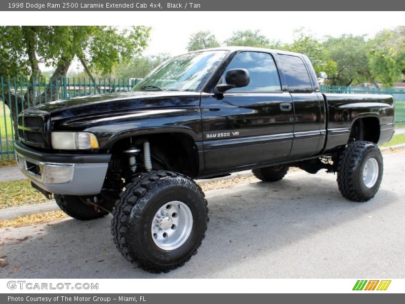 Black / Tan 1998 Dodge Ram 2500 Laramie Extended Cab 4x4