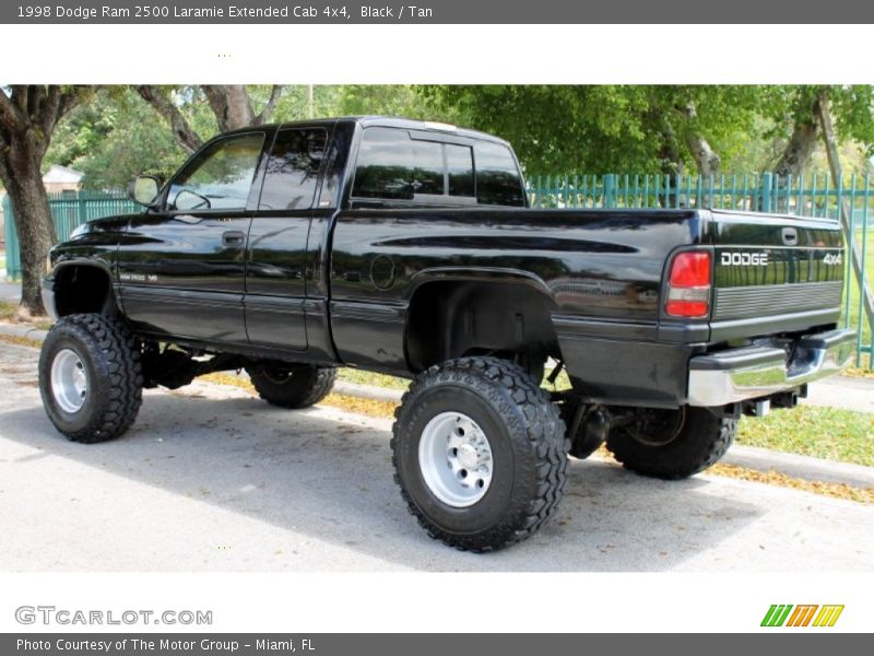 Black / Tan 1998 Dodge Ram 2500 Laramie Extended Cab 4x4