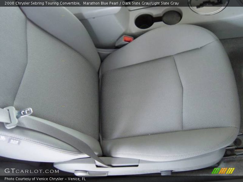 Marathon Blue Pearl / Dark Slate Gray/Light Slate Gray 2008 Chrysler Sebring Touring Convertible