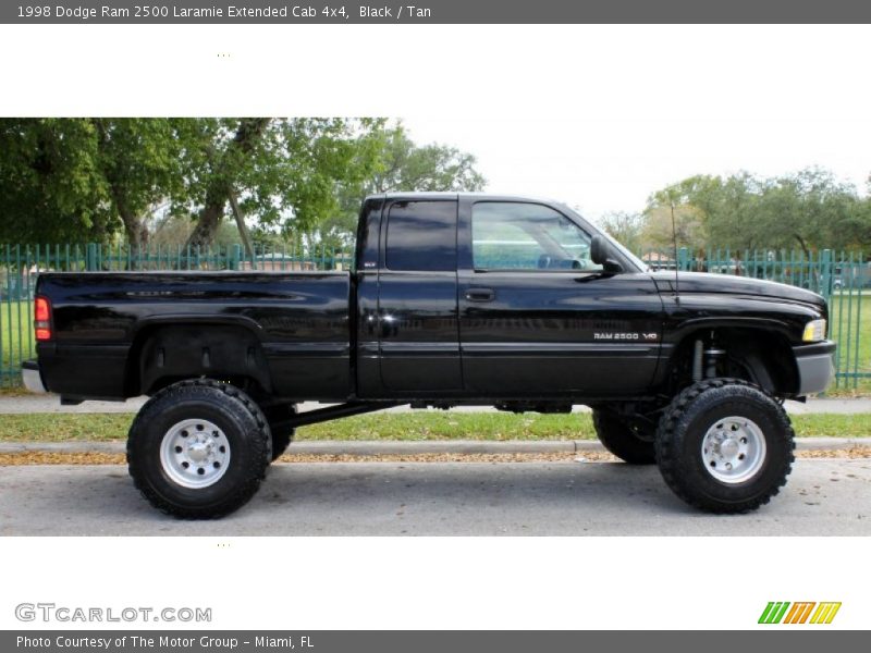 Black / Tan 1998 Dodge Ram 2500 Laramie Extended Cab 4x4