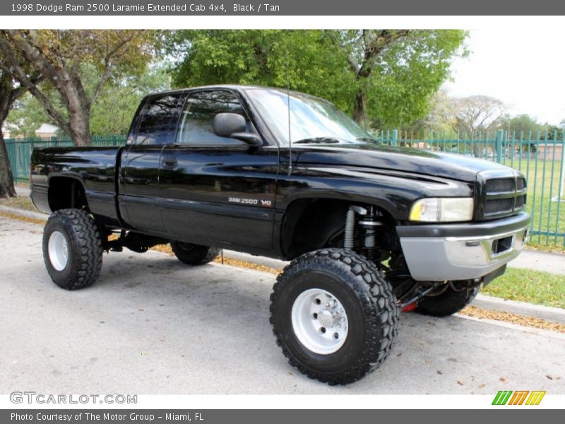 Black / Tan 1998 Dodge Ram 2500 Laramie Extended Cab 4x4