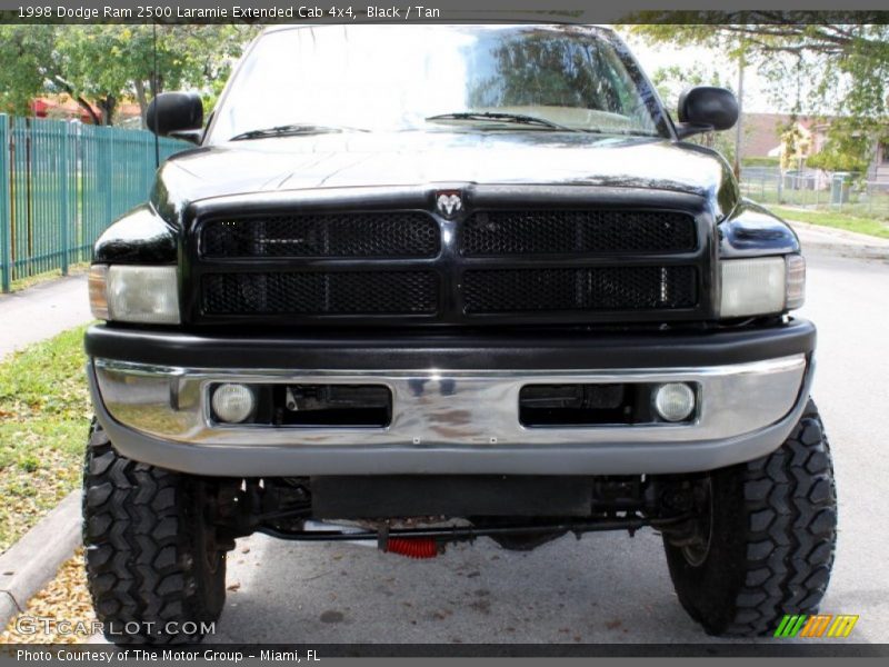Black / Tan 1998 Dodge Ram 2500 Laramie Extended Cab 4x4