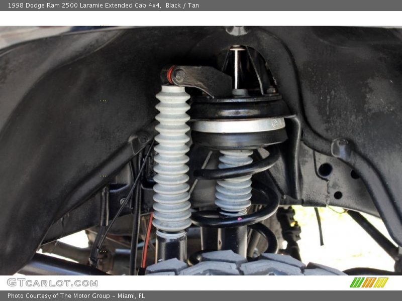 Black / Tan 1998 Dodge Ram 2500 Laramie Extended Cab 4x4