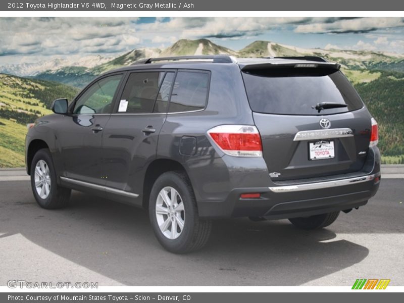 Magnetic Gray Metallic / Ash 2012 Toyota Highlander V6 4WD