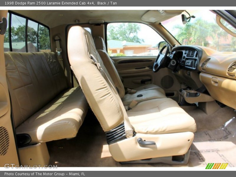 Black / Tan 1998 Dodge Ram 2500 Laramie Extended Cab 4x4