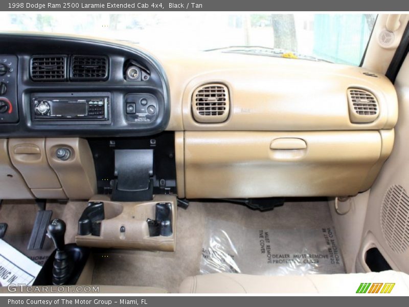 Black / Tan 1998 Dodge Ram 2500 Laramie Extended Cab 4x4