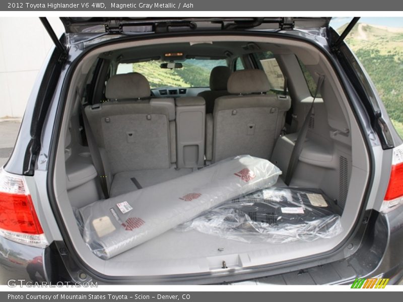 Magnetic Gray Metallic / Ash 2012 Toyota Highlander V6 4WD