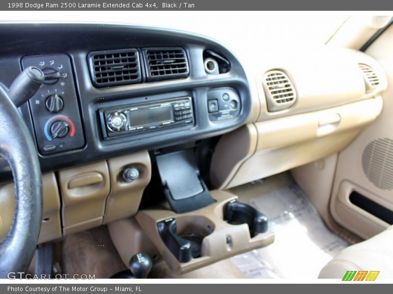 Black / Tan 1998 Dodge Ram 2500 Laramie Extended Cab 4x4