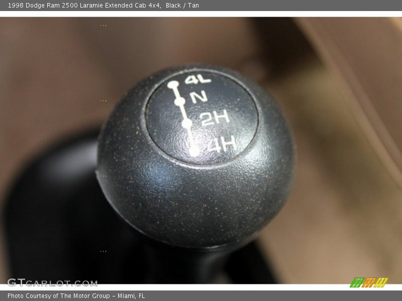 Black / Tan 1998 Dodge Ram 2500 Laramie Extended Cab 4x4