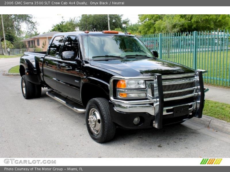 Onyx Black / Neutral 2006 GMC Sierra 3500 SLT Crew Cab 4x4 Dually