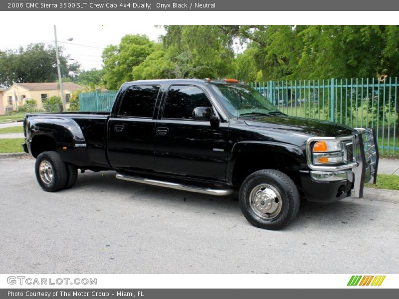 Onyx Black / Neutral 2006 GMC Sierra 3500 SLT Crew Cab 4x4 Dually