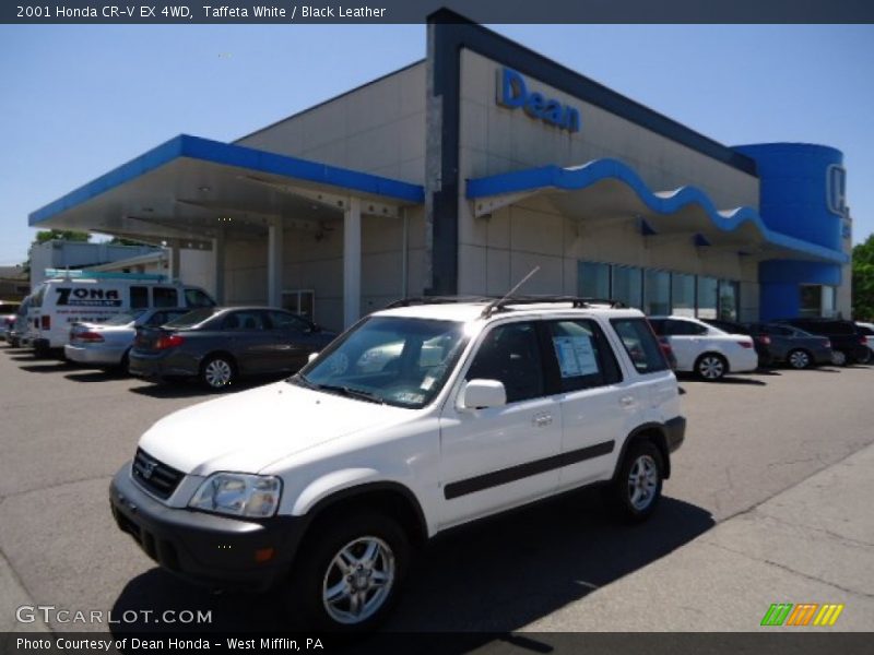 Taffeta White / Black Leather 2001 Honda CR-V EX 4WD