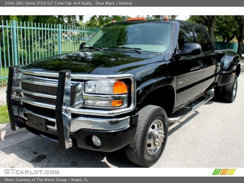 Onyx Black / Neutral 2006 GMC Sierra 3500 SLT Crew Cab 4x4 Dually