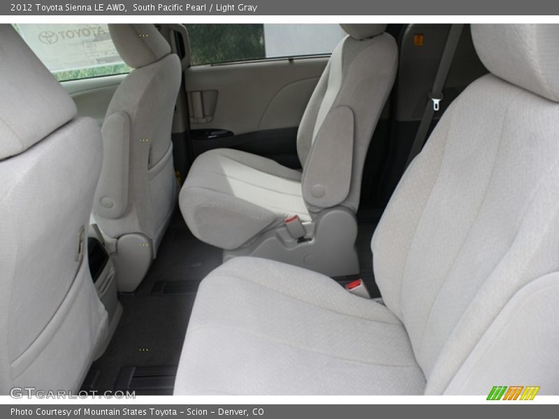 South Pacific Pearl / Light Gray 2012 Toyota Sienna LE AWD