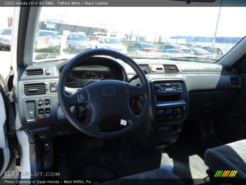 Taffeta White / Black Leather 2001 Honda CR-V EX 4WD