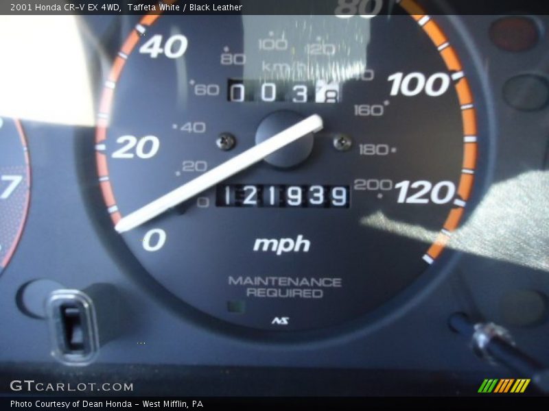 Taffeta White / Black Leather 2001 Honda CR-V EX 4WD